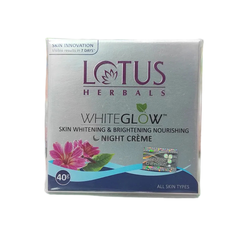 Picture of Lotus Herbals White Glow Skin Brightening & Nourishing Night Cream - 40g (India)