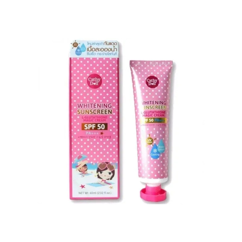 Picture of Cathy Doll SPF 50 Whitening Sunscreen L-glutathione Magic Cream - 60ml (Thailand)