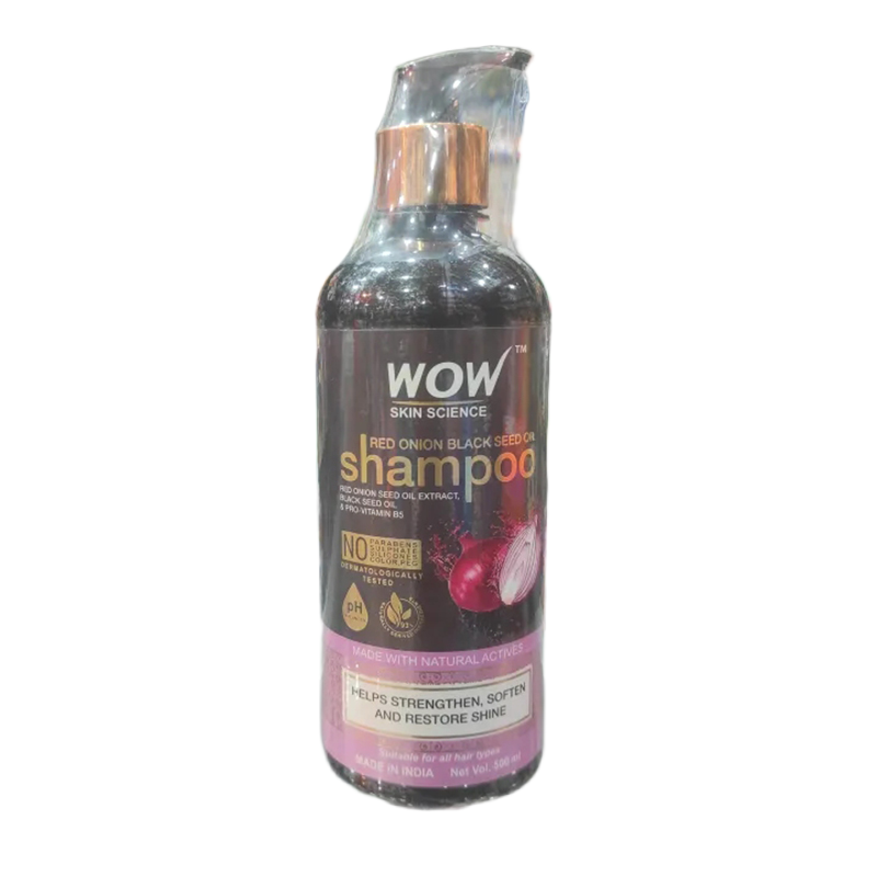Picture of Wow Red Onion Black Seed Oil Shampoo with Red Onion Seed Oil Extract - 500 ml (India)