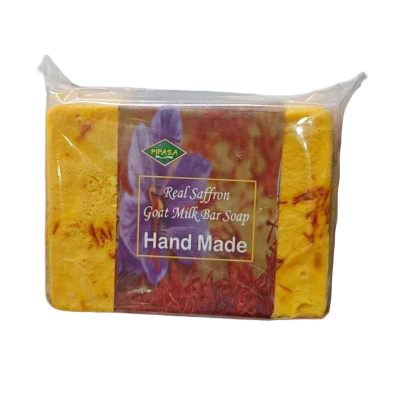 Picture of Hand Made Real Saffron Goat Milk Bar Soap - 100g