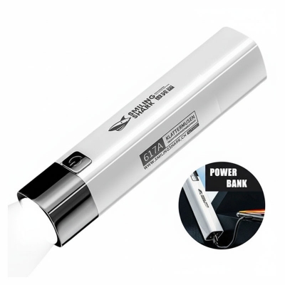 Picture of USB Rechargeable Flashlight With Power Bank - Rechargeable Torch, LED Flashlight, LED Torch light, smiling shark
