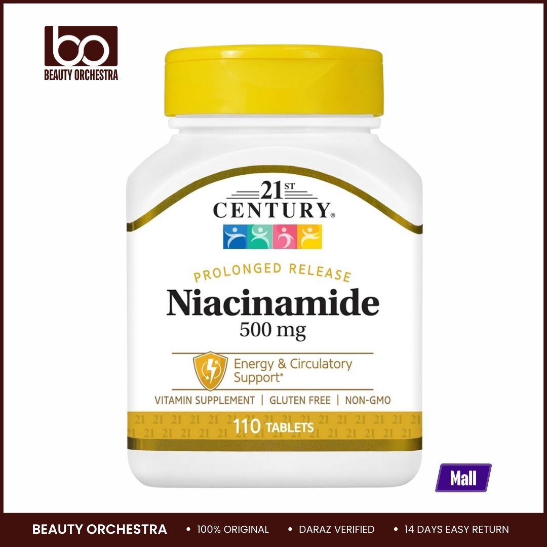 Picture of 21st Century Niacinamide 500 mg Prolonged Release Tablets, 110 Count