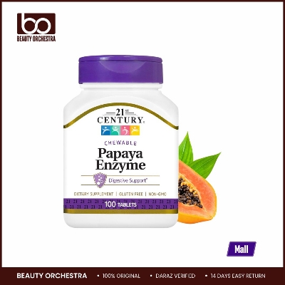 Picture of 21st Century Papaya Enzyme Chewable 100 Tablets