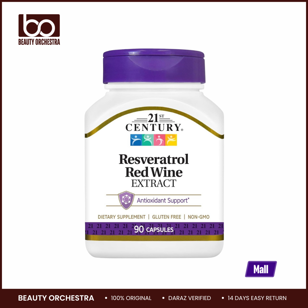 Picture of 21st Century Resveratrol Red Wine Extract Capsules 90 Capsules