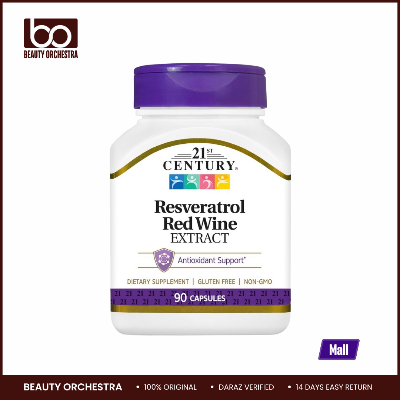 Picture of 21st Century Resveratrol Red Wine Extract Capsules 90 Capsules