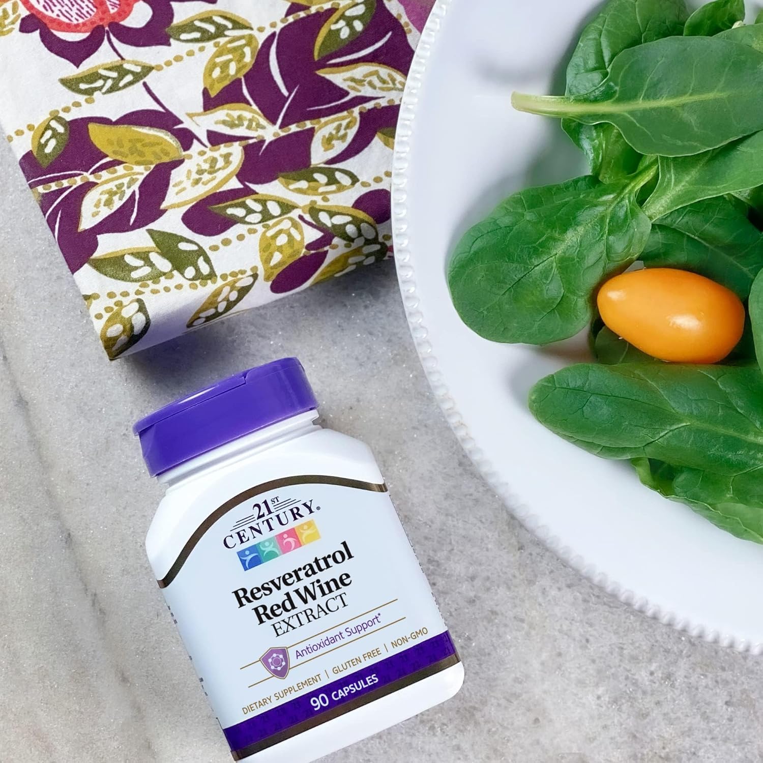 Picture of 21st Century Resveratrol Red Wine Extract Capsules 90 Capsules