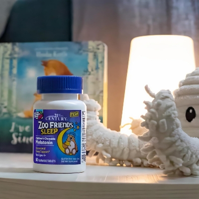 Picture of 21st Century Zoo Friends Sleep Chewable Melatonin Raspberry Flavor 60 Count
