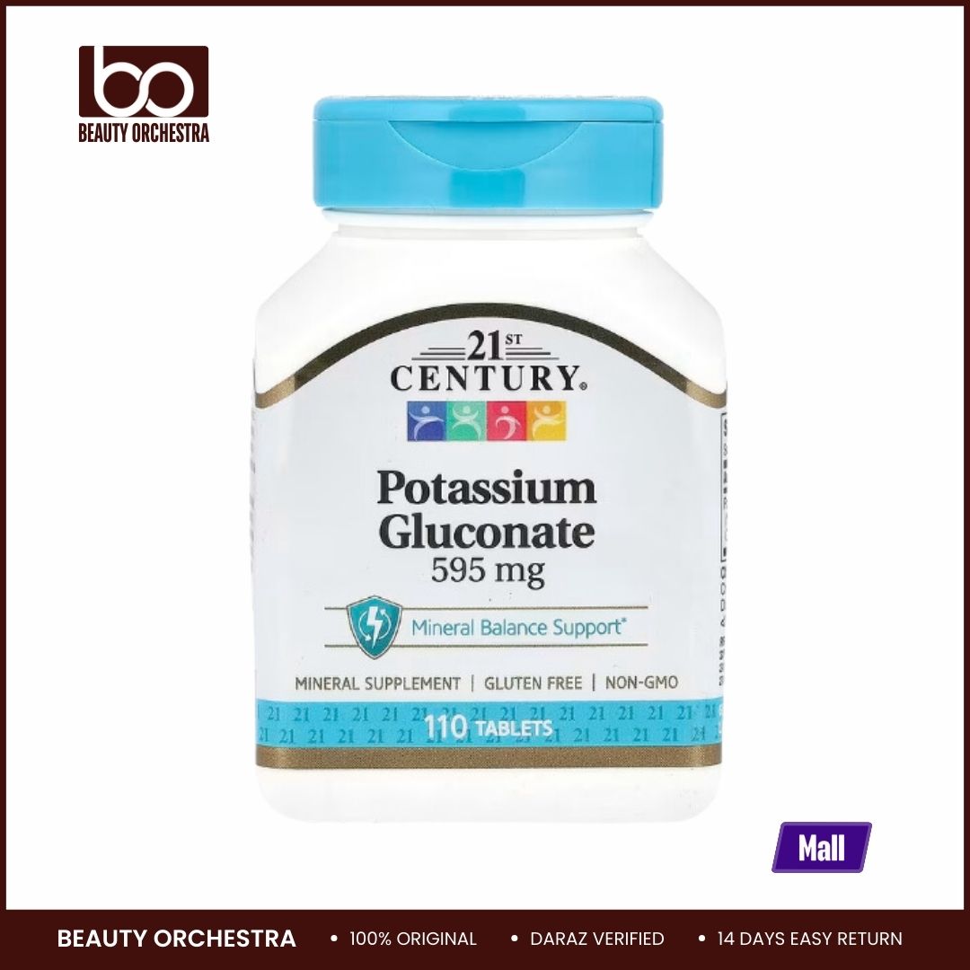 Picture of 21st Century, Potassium Gluconate, 595 mg, 110 Tablets
