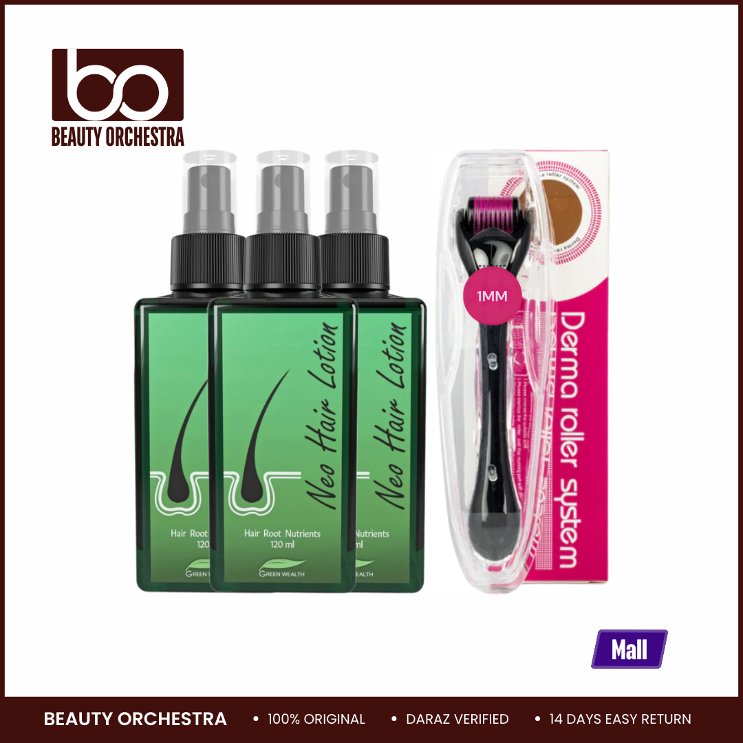 Picture of 3-Bottle Neo Hair Lotion + FREE 1mm DRS Derma Roller