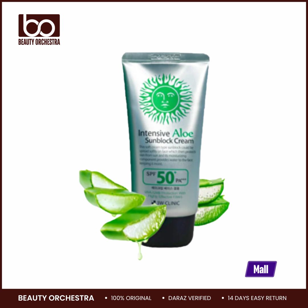 Picture of 3W Clinic Intensive Aloe Sunblock Cream SPF 50 Plus PA Plus Plus Plus 70 ml