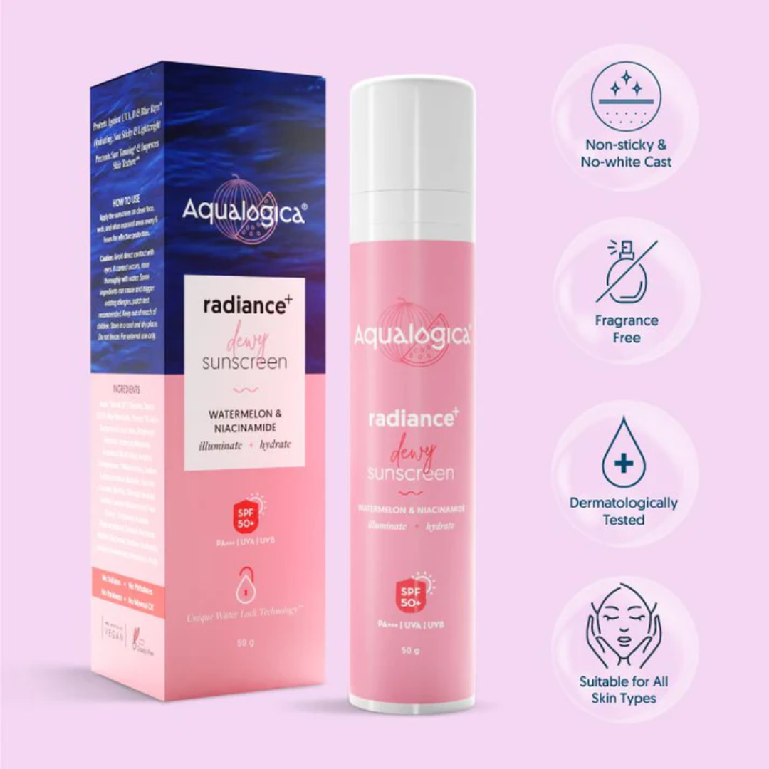Picture of Aqualogica Radiance + Dewy Sunscreen - 50g