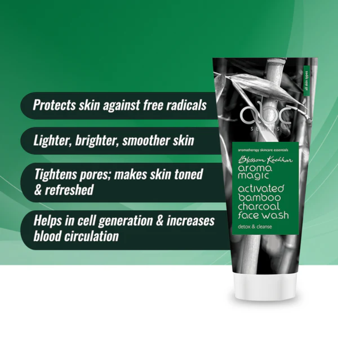 Picture of Aroma Magic Activated Bamboo Charcoal Face Wash - 100ml