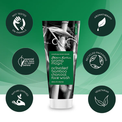 Picture of Aroma Magic Activated Bamboo Charcoal Face Wash - 100ml