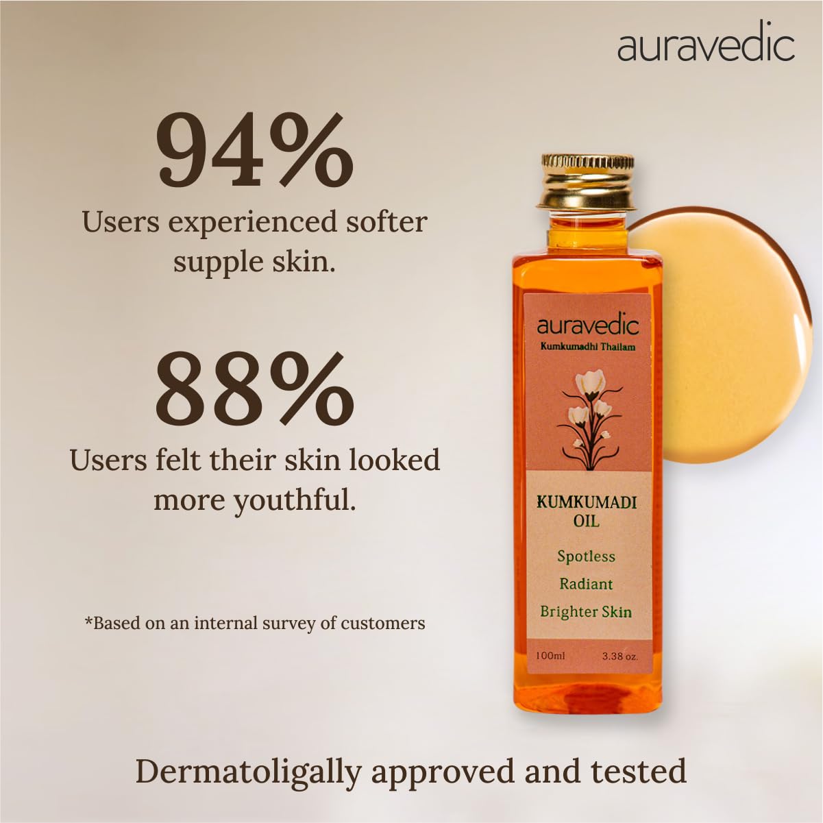 Picture of Auravedic Kumkumadi Oil for Face 100 Ml