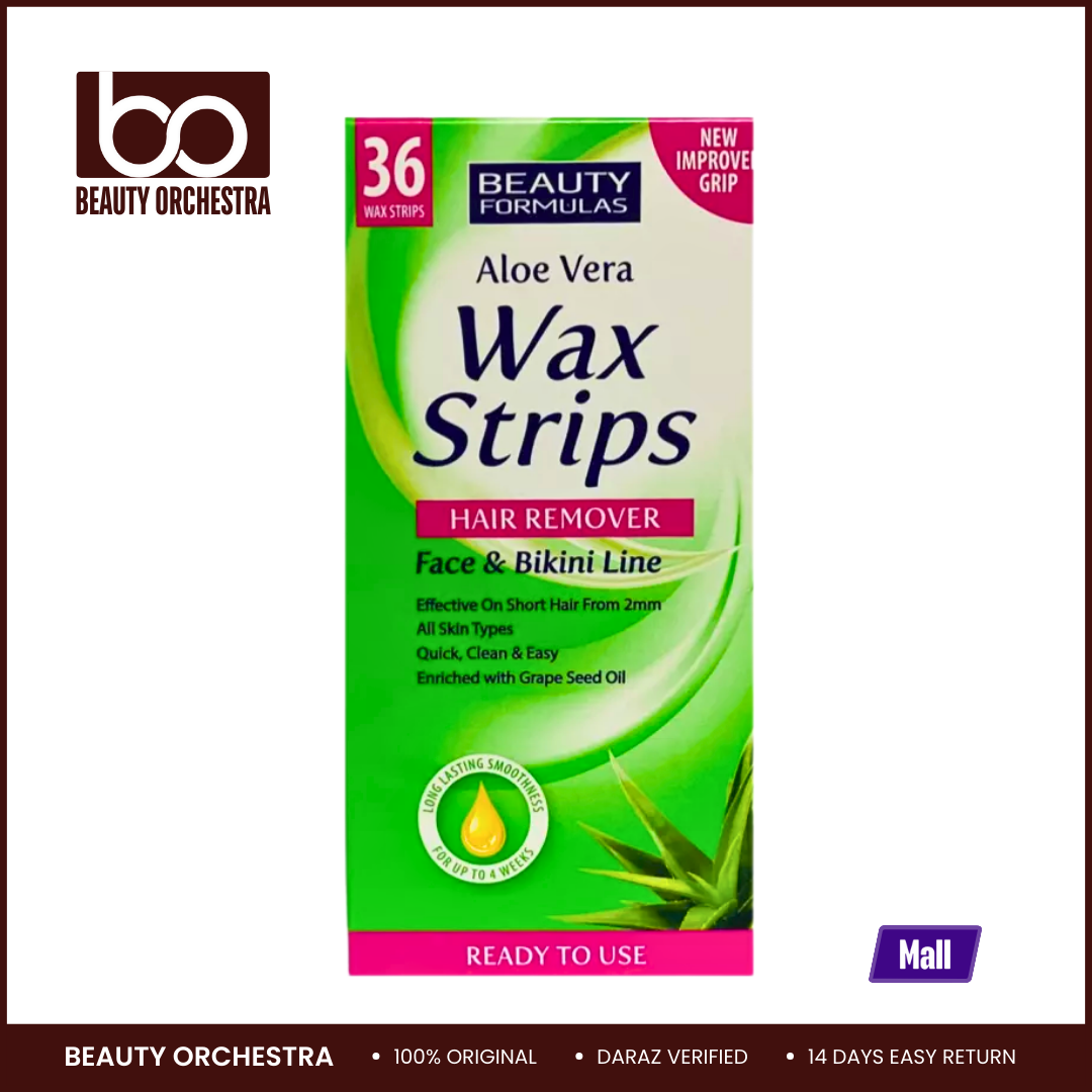 Picture of Beauty Formulas Hair Removal Wax Strips - 36 Pieces