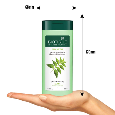 Picture of Biotique Bio Neem Anti Dandruff Shampoo & Conditioner - 180ml