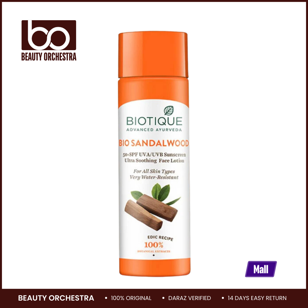 Picture of Biotique Bio Sun Shield Sandalwood 50+ SPF Sunscreen Lotion - 120ml