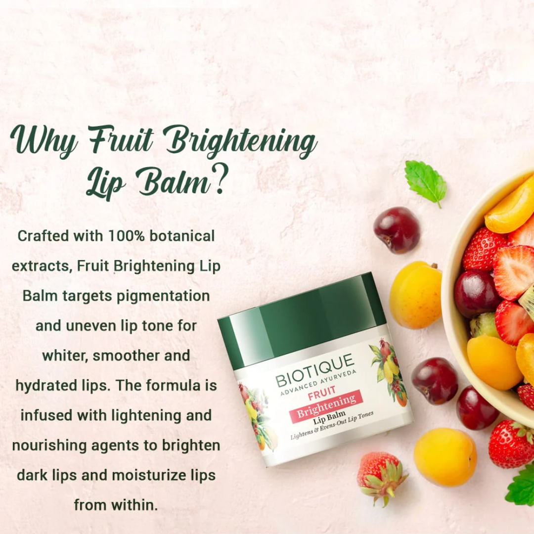 Picture of Biotique Fruit Brightening Lip Balm - 12g
