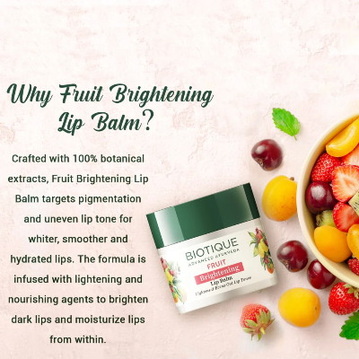 Picture of Biotique Fruit Brightening Lip Balm - 12g