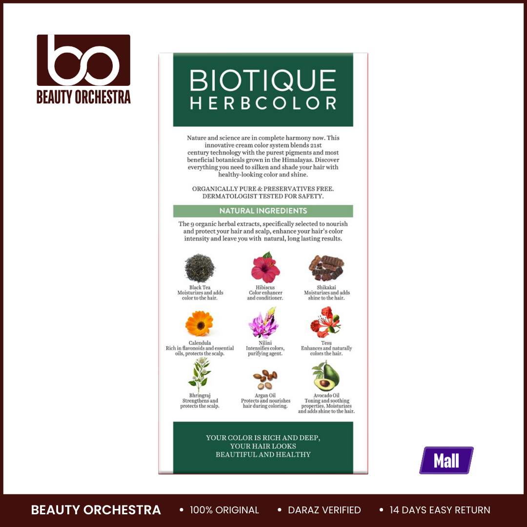 Picture of Biotique Herbcolor 1N Natural Black - (50G + 110ML)