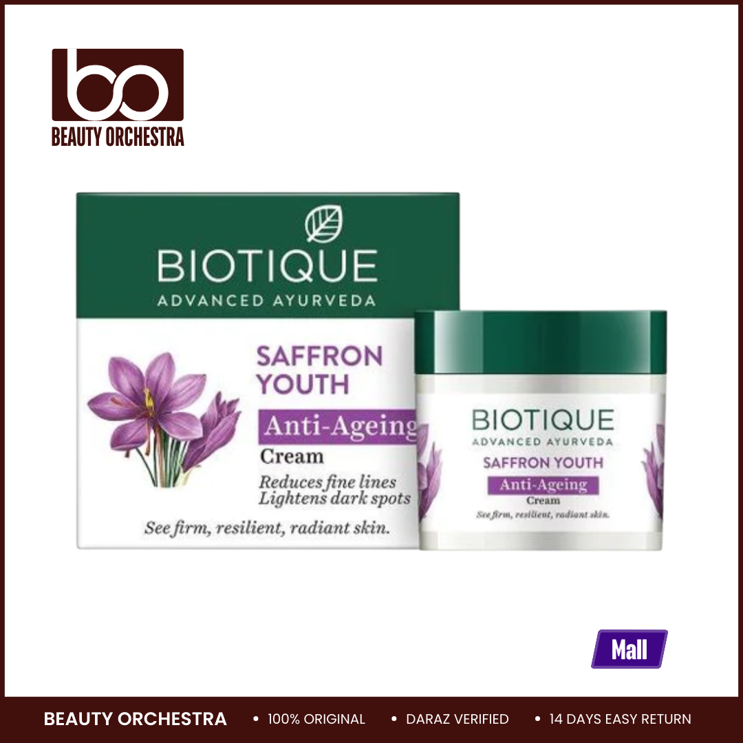 Picture of Biotique Saffron Youth Anti-Ageing Cream - 50g