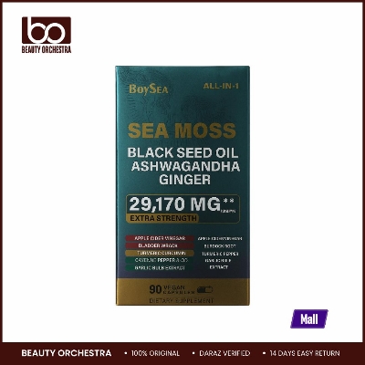 Picture of Boysea Sea Moss Black Seed Oil Ashwagandha Ginger 29,170 mg - 90 Capsules