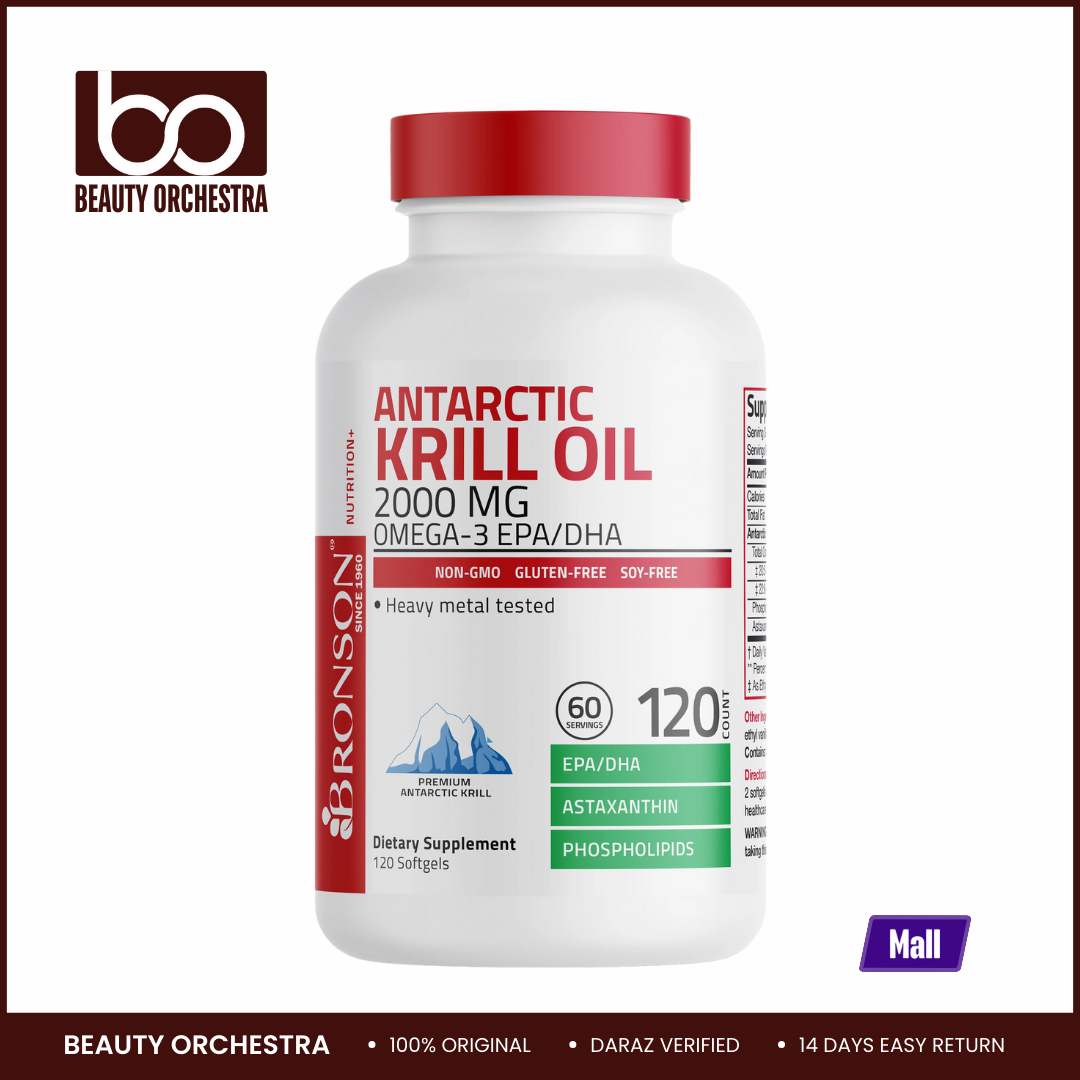 Picture of Bronson Antarctic Krill Oil 2000mg - 120 Softgels