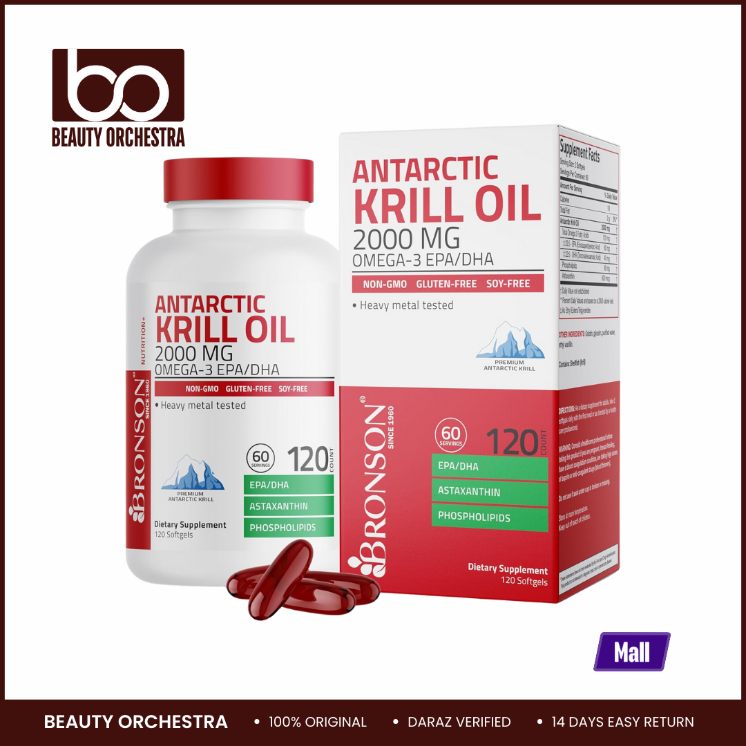 Picture of Bronson Antarctic Krill Oil 2000mg - 120 Softgels