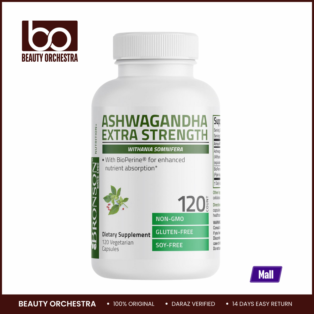 Picture of Bronson Ashwagandha Extra Strength 3000 mg - 120 Veg Capsules