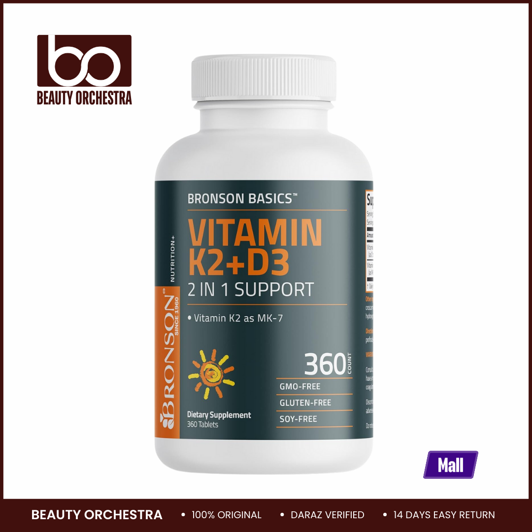 Picture of Bronson Basics Vitamin K2+D3 (MK7) Supplement - 360 Tablets
