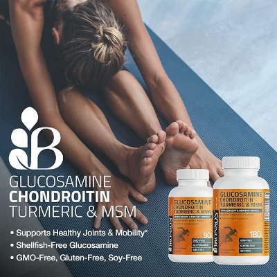 Picture of Bronson Glucosamine Chondroitin Turmeric & MSM Advanced Joint & Cartilage Formula, Supports Healthy Joints, Mobility & Cartilage - Non-GMO, 60 Capsules