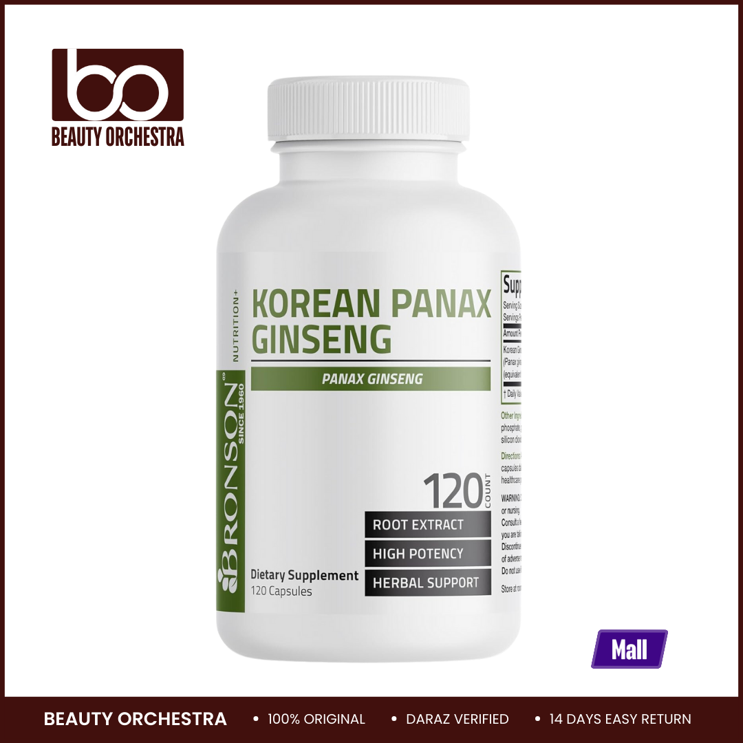 Picture of Bronson Korean Panax Ginseng 1000 mg - 120 Capsules