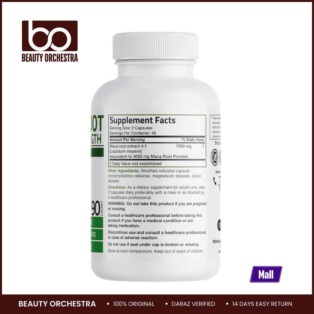 Picture of Bronson Maca Root Extra Strength - 90 Count