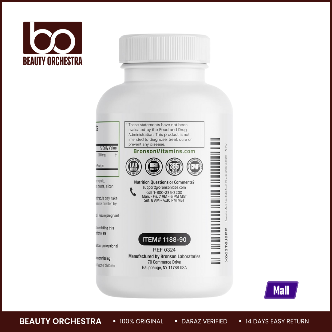 Picture of Bronson Maca Root Extra Strength - 90 Count