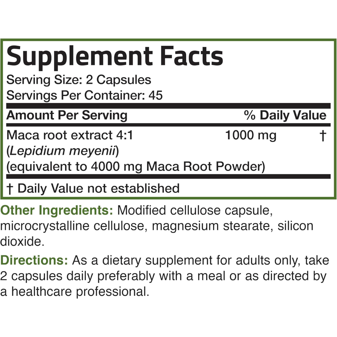 Picture of Bronson Maca Root Extra Strength - 90 Count