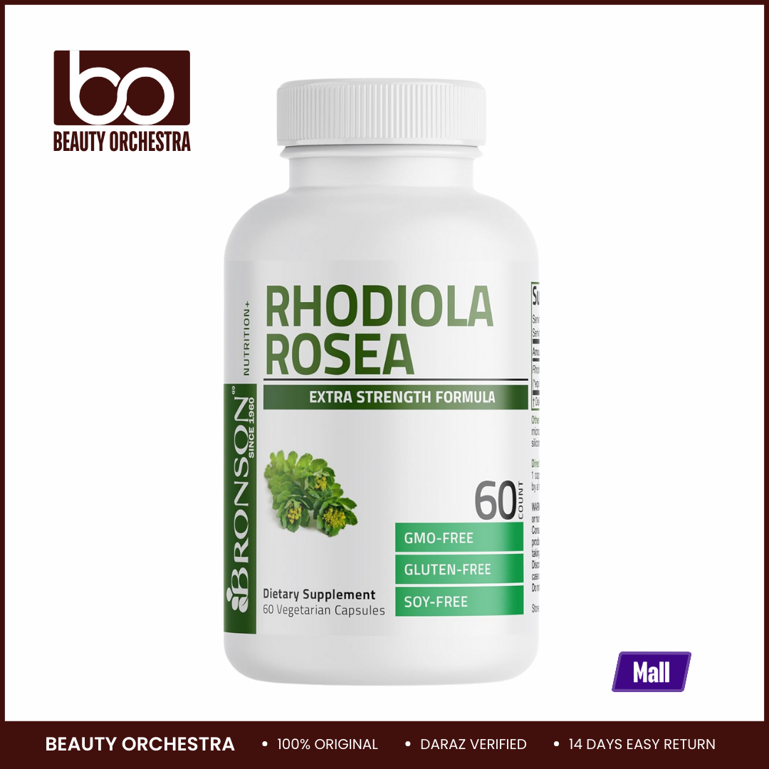 Picture of Bronson Rhodiola Rosea Extra Strength - 60 Vegetarian Capsules