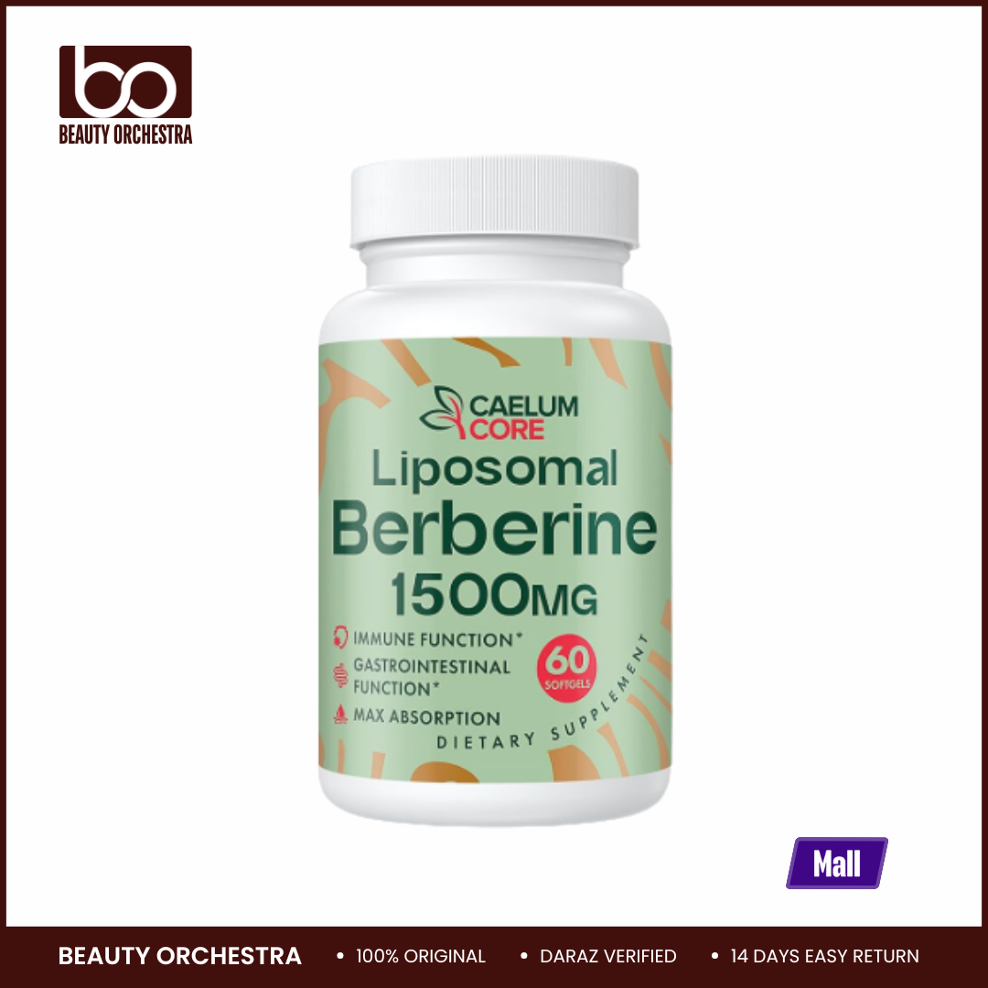 Picture of Caelum Core Liposomal Berberine HCL - Berberine 1500mg High Bioavailability Berberines Supplement for Women and Men - 60 Softgels