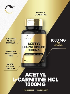 Picture of Carlyle Acetyl L-Carnitine HCL 1000mg 100 Capsules