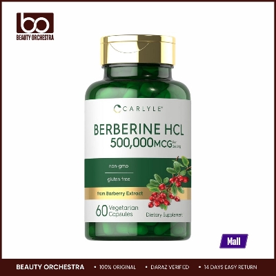 Picture of Carlyle Berberine HCL Supplement 500,000mcg 60 Capsules