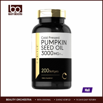 Picture of Carlyle Cold Pressed Pumpkin Seed Oil | 3000 mg | 200 Softgels