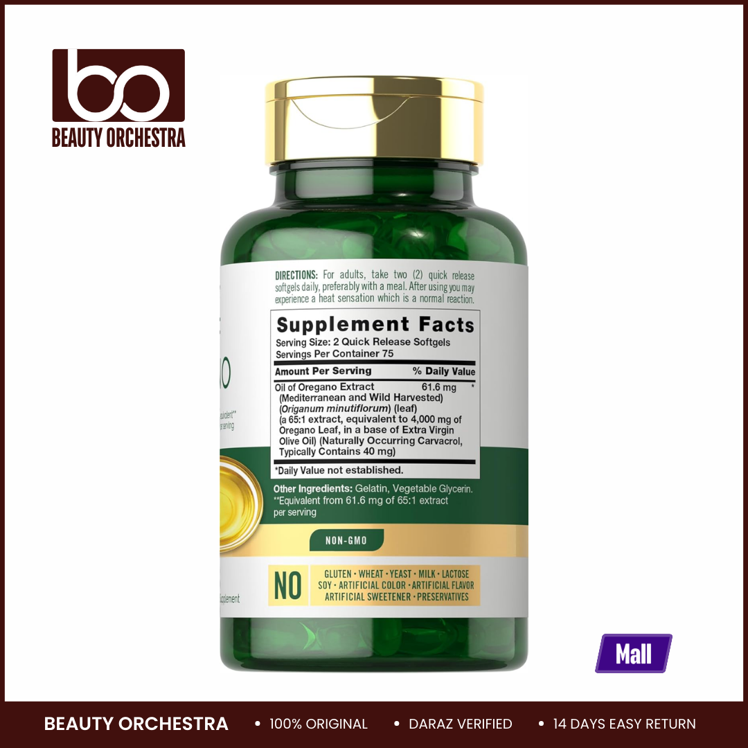 Picture of Carlyle Oregano Oil 4000 mg - 150 Softgels (Oil of Oregano)