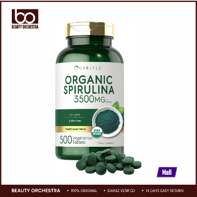 Picture of Carlyle Organic Spirulina Tablets 3500mg 500 Count