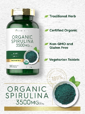 Picture of Carlyle Organic Spirulina Tablets 3500mg 500 Count
