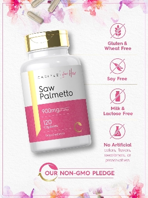 Picture of Carlyle Saw Palmetto for Women 900mg 120 Capsules