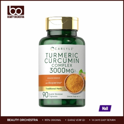 Picture of Carlyle Turmeric Curcumin with Black Pepper 3000mg 90 Powder Capsules