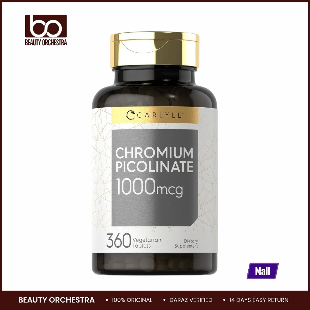 Picture of Carlyle Ultra Chromium Picolinate 1000mcg 360 Tablets Vegetarian Non-GMO Gluten Free