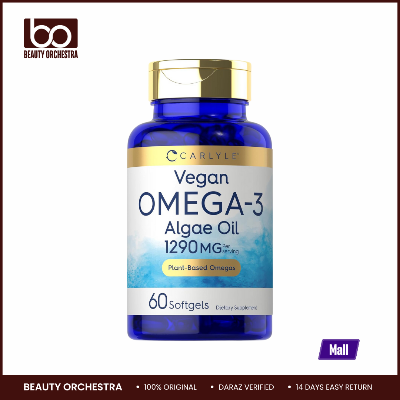 Picture of Carlyle Vegan Omega 3 Algae Oil 1290 mg 60 Softgels