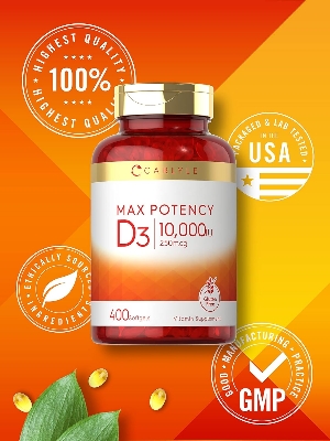 Picture of Carlyle Vitamin D 10000IU 400 Softgels Max Potency
