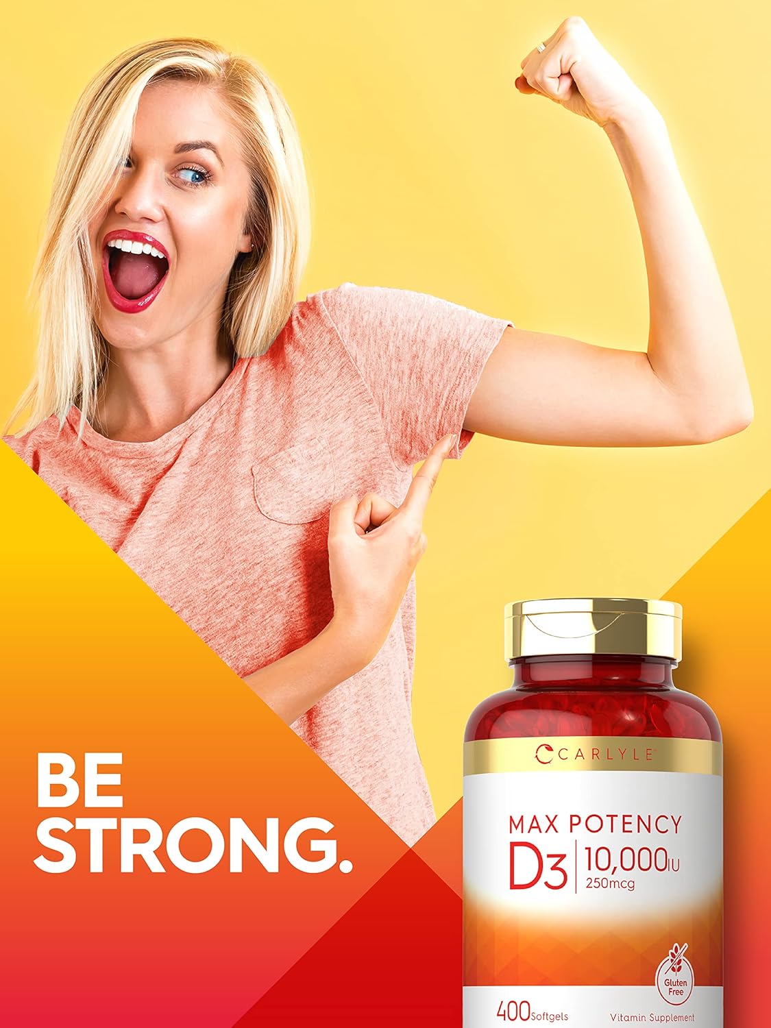 Picture of Carlyle Vitamin D 10000IU 400 Softgels Max Potency