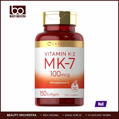 Picture of Carlyle Vitamin K2 MK7 100 mcg | 150 Softgels | Non-GMO Gluten Free Supplement